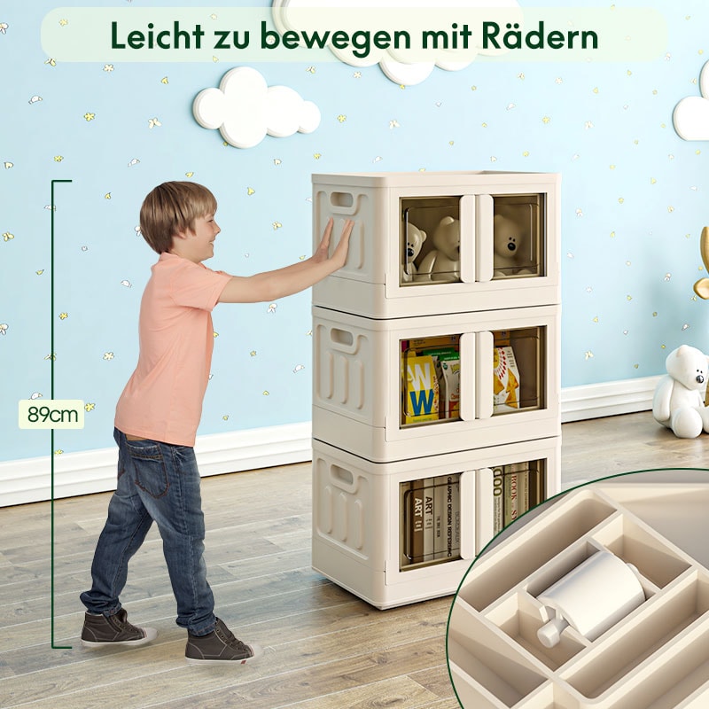 Faltbare Aufbewahrungsbox Aus PU – 17,5x17,5x4 Cm, Pfirsichrot, Für Münzen, Würfel & Spielsteine, Platzsparend