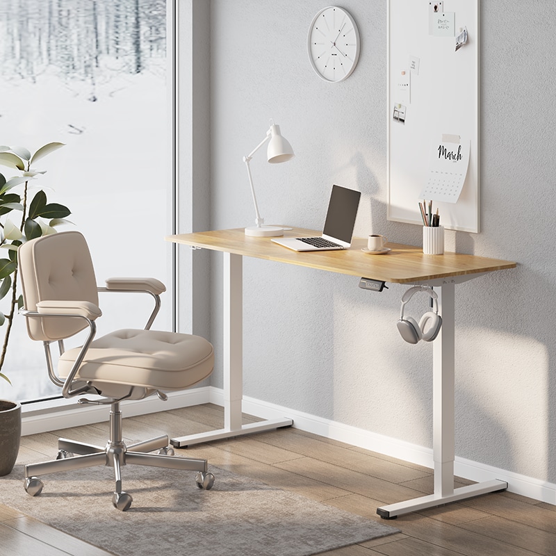 Meilocar - Escritorio eléctrico de pie ajustable en altura, escritor