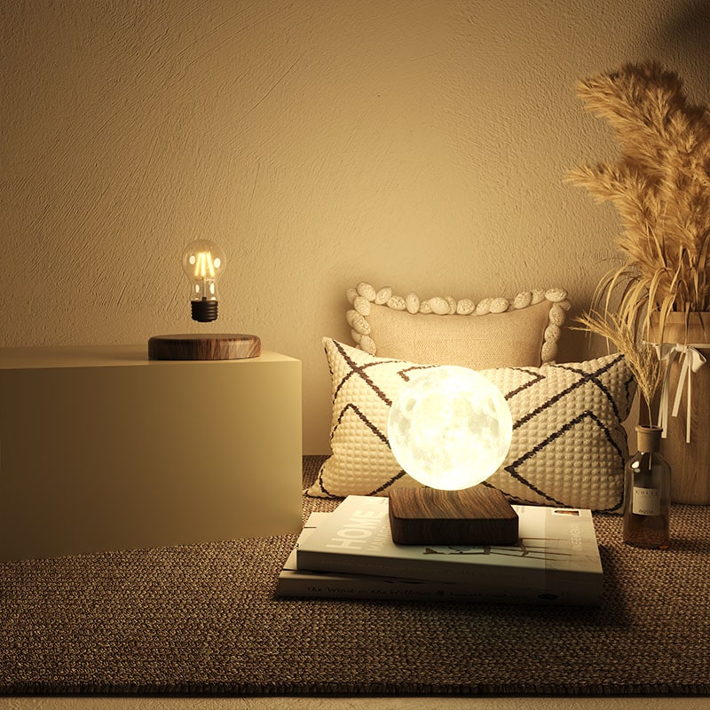 Lampe LED magnétique à lévitation en forme de lune - Science Area