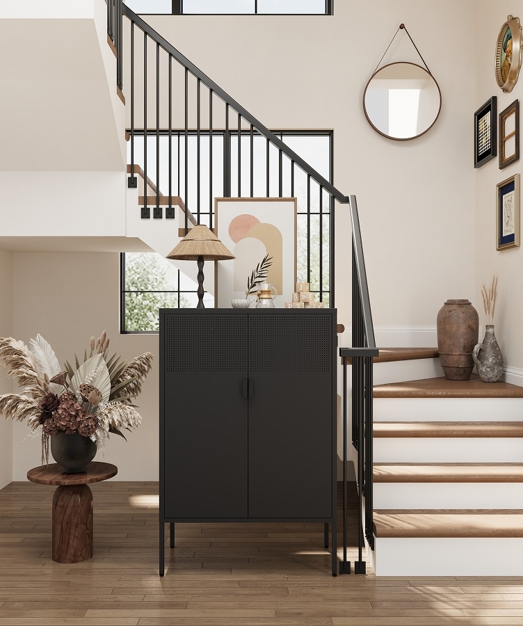 Dopamine Cabinet with Glass Doors | FlexiSpot