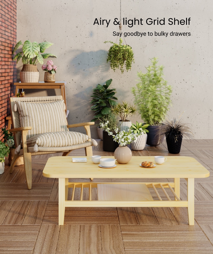 Pinewood Double-Decker Tea Table CT2 | FlexiSpot