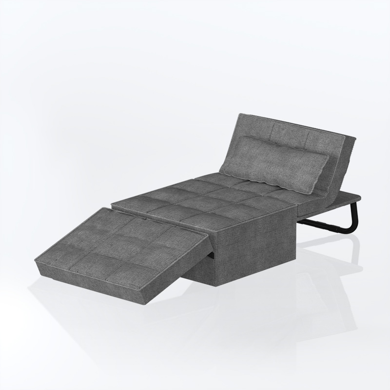 COMAX Divano Letto Pieghevole 2 In 1: Poltrona Trasformabile Con Schiuma Morbida, Per Piccoli Spazi, Grigio