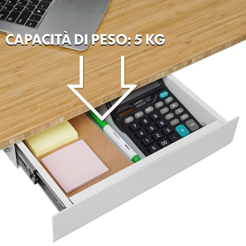HOMCOM Carrello Cucina con Cassetto e 3 Cestini a Rete in Legno