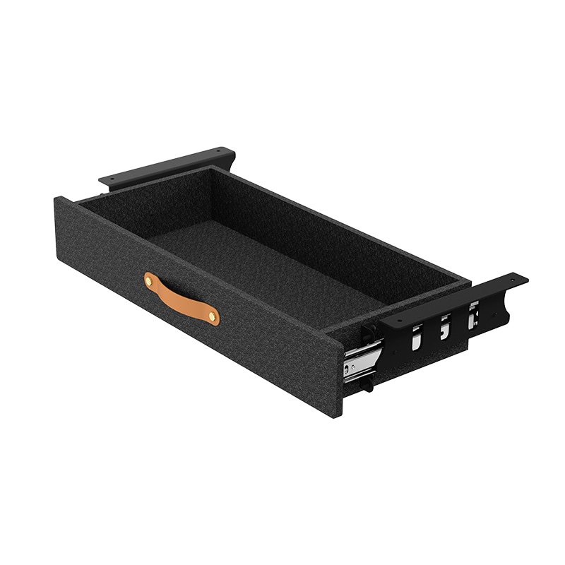Toriexon Cassetto sotto la scrivania da 39,9 cm con serratura e chiavi, cassetto estraibile sotto la scrivania, altezza staffa opzionale 10,9 cm e 19,1 cm, organizer per banco da lavoro con cassetti