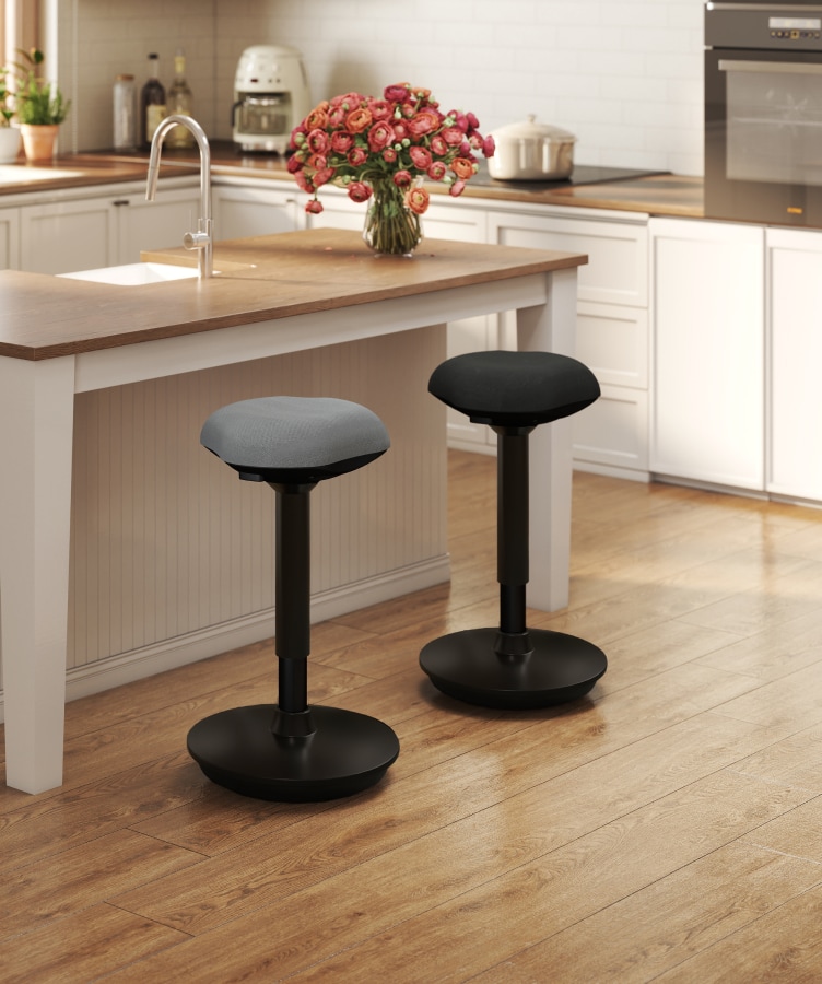 Tabouret Ergonomique FLEXISPOT - Assis-Debout, Réglable Hauteur, Pivotant - Santé Dos