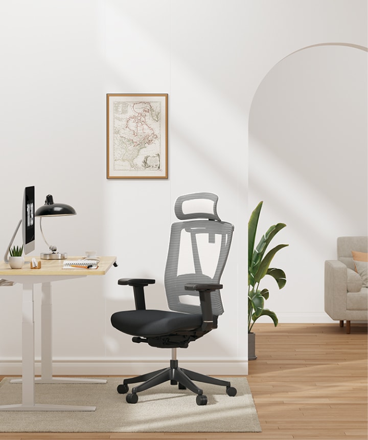 FurnitureR Ergonomische Verstelbare Hoogte Draaibare Rolstoel Computer Executive Stoel Voor Thuiskantoor Blauw Metaal 44 X 40 74 87 Cm 1980325193