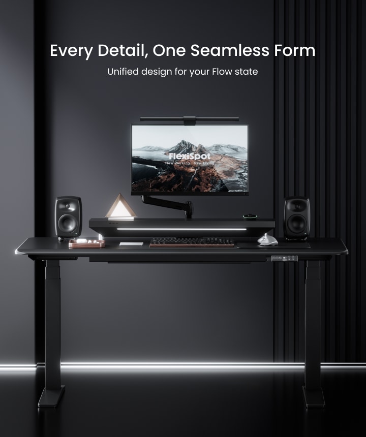 E7 Flow Standing Desk Set with Cable Management | FlexiSpot