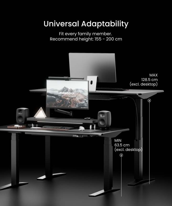 E7 Flow Standing Desk Set with Cable Management | FlexiSpot