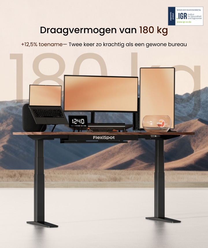 Elektrisch zit sta bureau E7 Pro | FlexiSpot NL