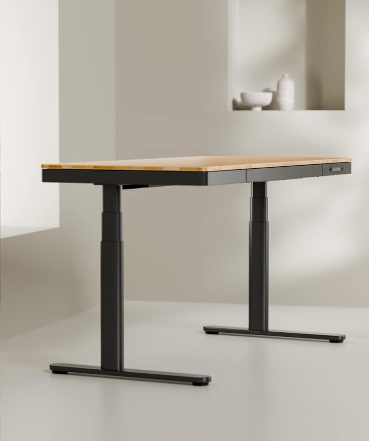 Bambus Hhenverstellbarer Schreibtisch Q8 | FlexiSpot