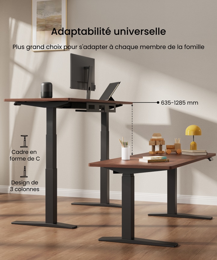 Nouvelle génération bureau assis debout électrique E7 PRO-FlexiSpot