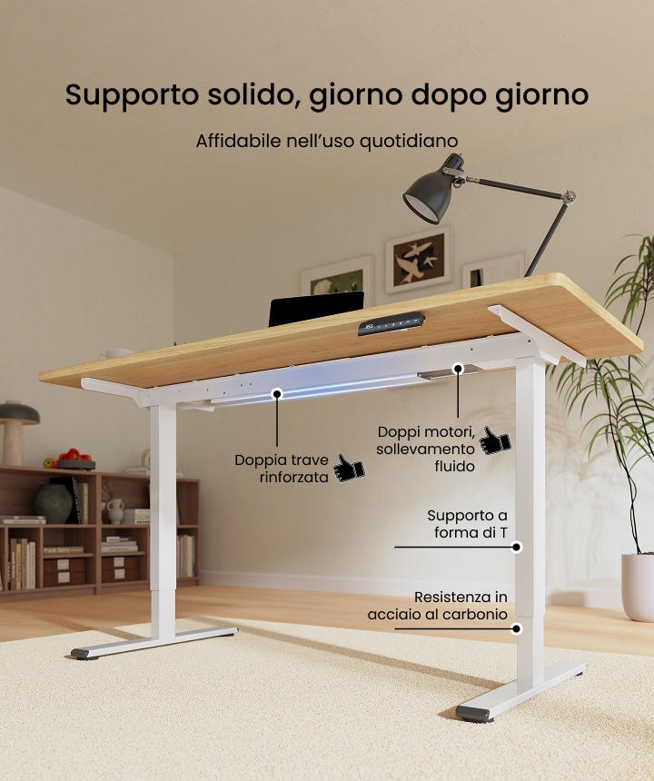 Piano Scrivania FLEXISPOT 180x80 Cm - Regolabile E Eco-Friendly