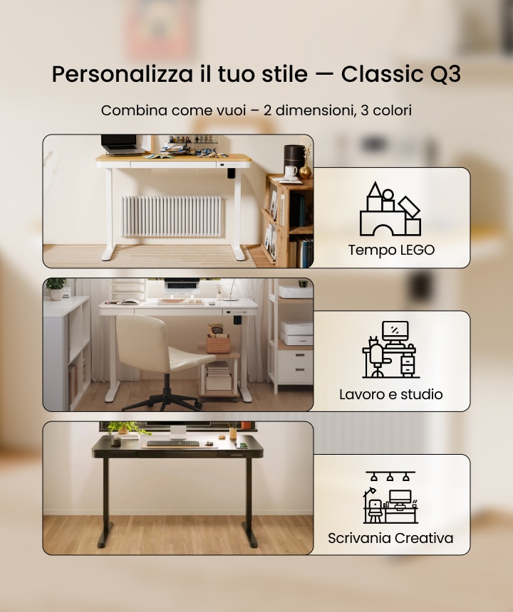 INNOVAR Scrivania in vetro regolabile in altezza con cassetto, scrivania elettrica con piano in vetro monopezzo, 140 x 60 cm, con funzione memoria e protezione contro le collisioni, bianco