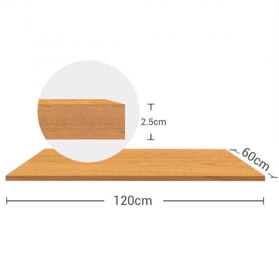 Chipboard 120*60cm desktop rectangular | FlexiSpot