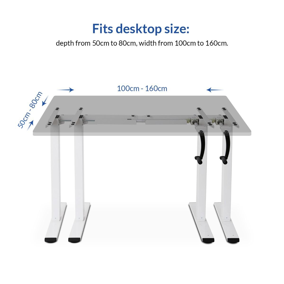 2 Stage Crank Standing Desk H1| FlexiSpot