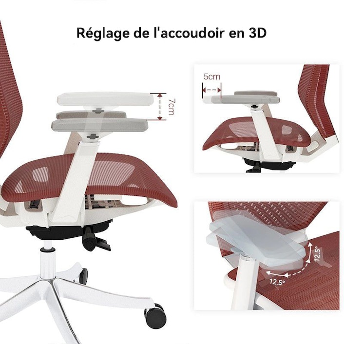 Chaise de bureau ergonomique BS11 PRO