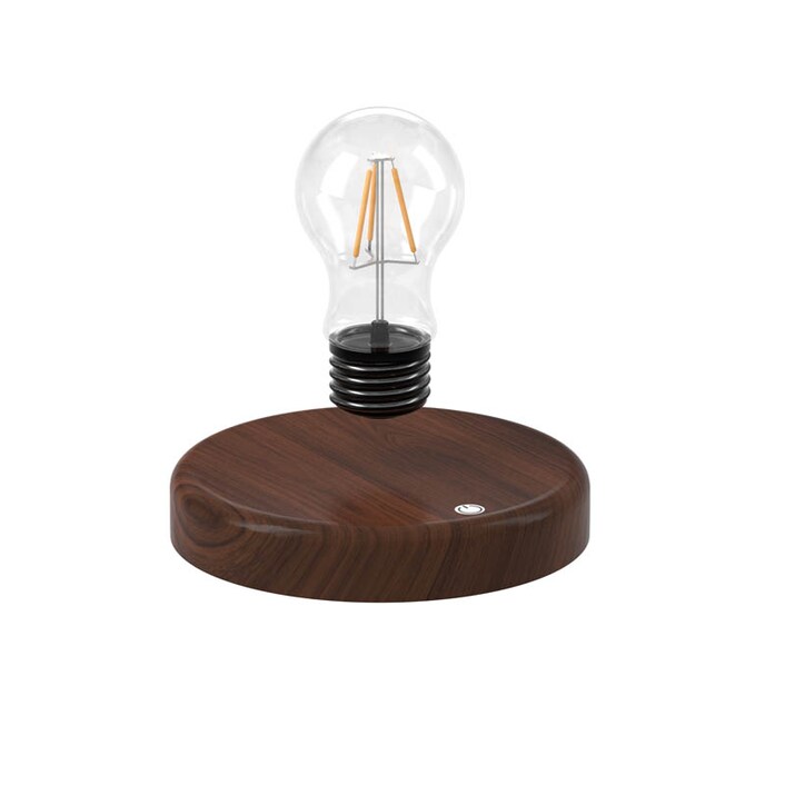 United Entertainment - Ampoule flottante magnétique avec socle en chêne -  Avec lampe LED pour une lumière d'ambiance