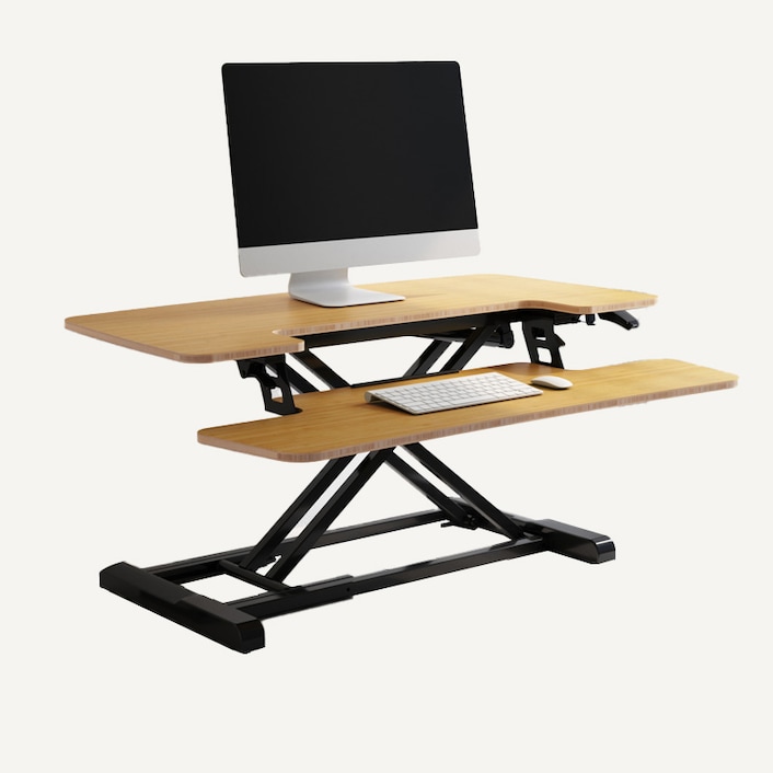 Bamboo Standing Desk Converter M7