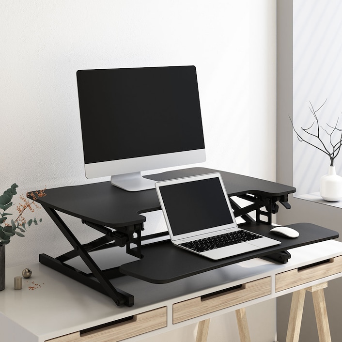AlcoveRiser Dual X Desk Converters M8 FlexiSpot