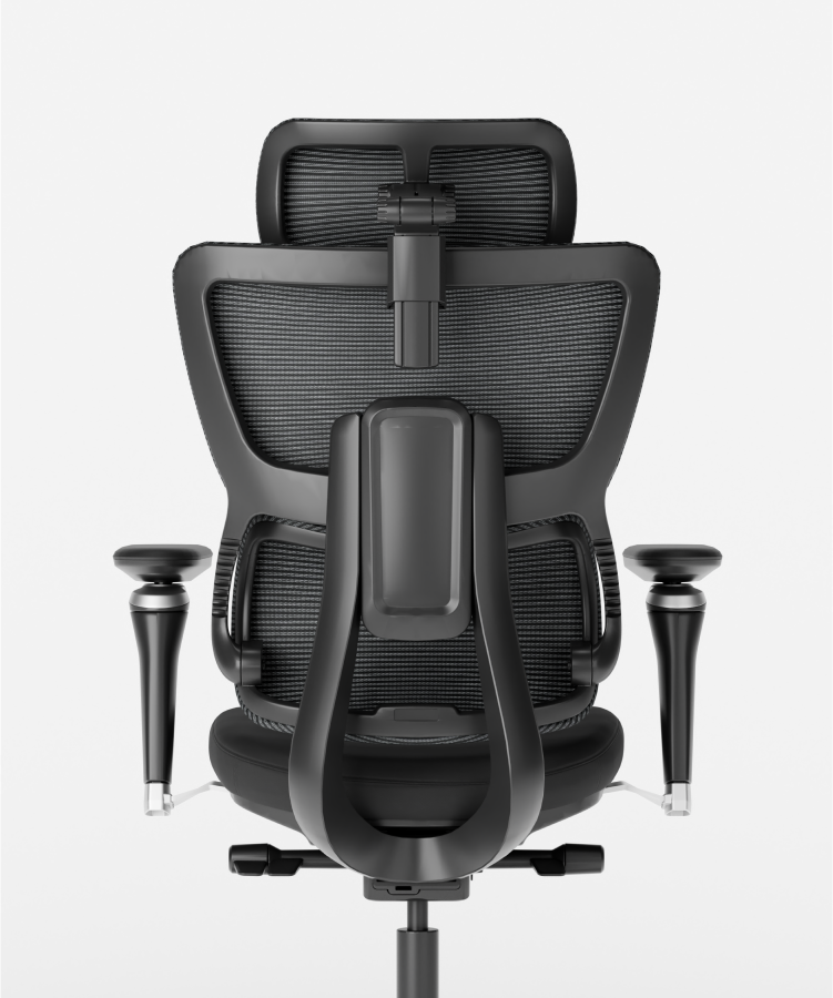 ZAZA Home Ergonomische bureaustoel, in hoogte verstelbare draaistoel, robuust, stabiel en duurzaam, zwart – ZaZa Home & Office