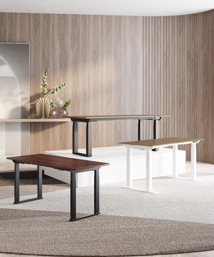 Serie de Escritorios Elevable de 4 Patas