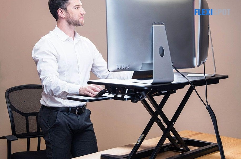 Best standing desk converter sales for short person