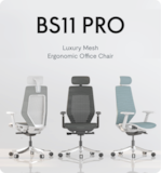 FlexiSpot office chair bs11-pro, with a 118-126cm height range.