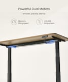 FlexiSpot standing desk E7, with a 58-123cm height range.