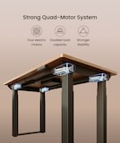 FlexiSpot standing desk E7Q, with a 60.5-125.5cm height range.