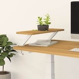 flexispot supporto per computer DO03 acero/palissandro/nero