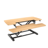 FlexiSpot Bmboo desk converter M17M, with a 12-50cm height range.